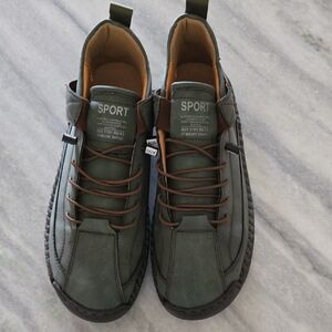 Sporto Olive Green Men's Sneakers